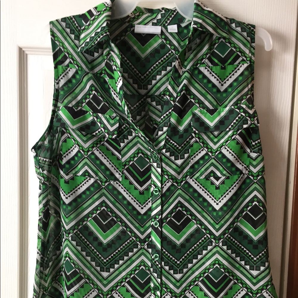 sheer sleeveless top. Medium